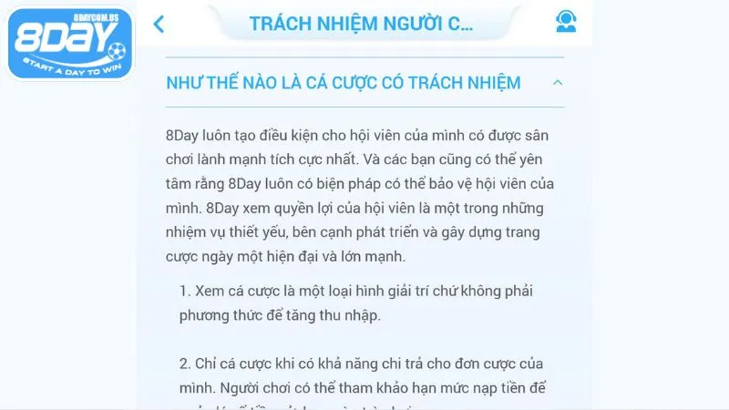 Cá cược có trách nhiệm, không sa đà quá mức