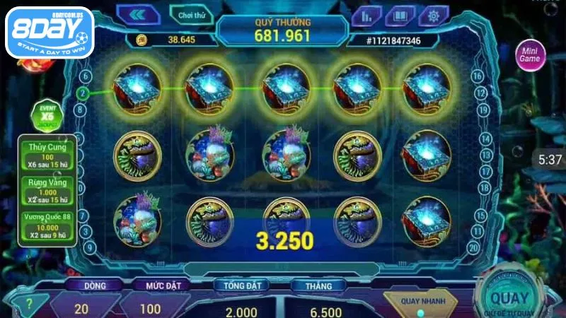 Đa dạng tính năng và biểu tượng khi chơi săn hũ Đại Dương