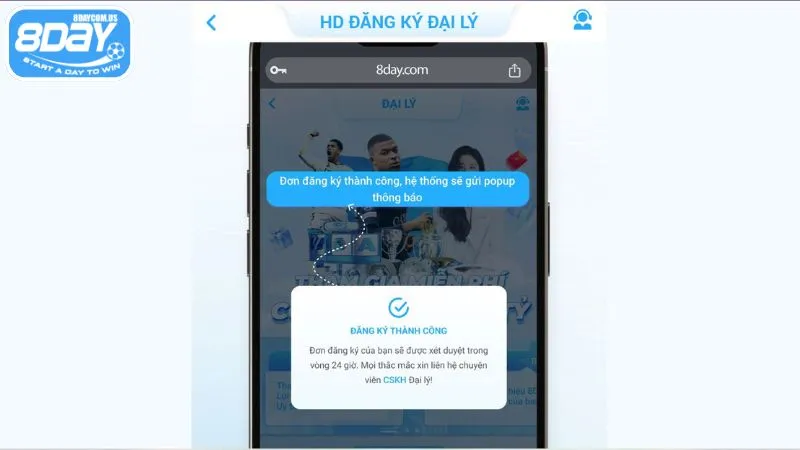 Đăng ký 8Day dễ dàng chỉ với 5 bước cơ bản