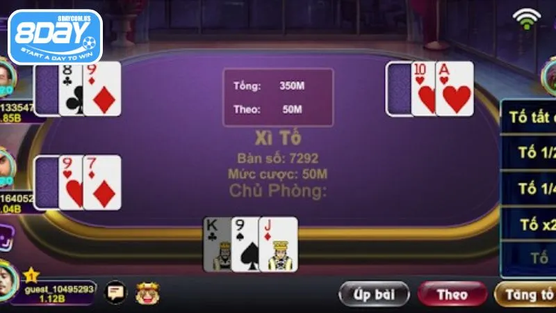 Trò chơi trải qua 4 vòng cược đầy kịch tính và hấp dẫn